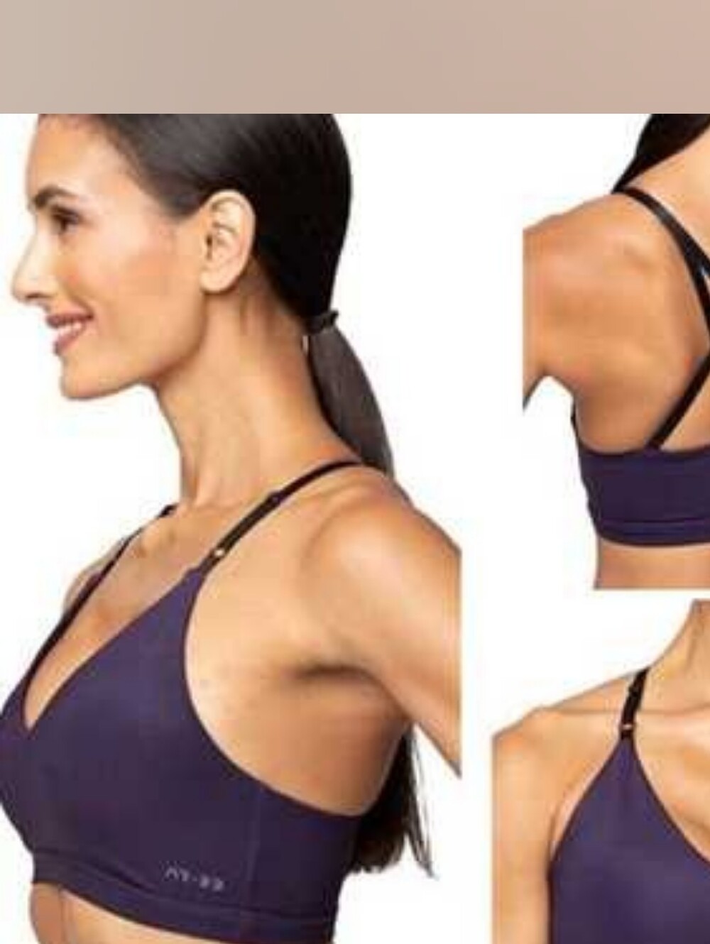 AR-33 Amethyst Zeta Strappy Criss Cross Sports Bra